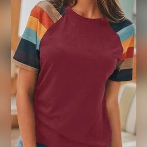 Red fitted Tshirt fits M to L